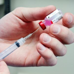 Drawing a rabies vaccination