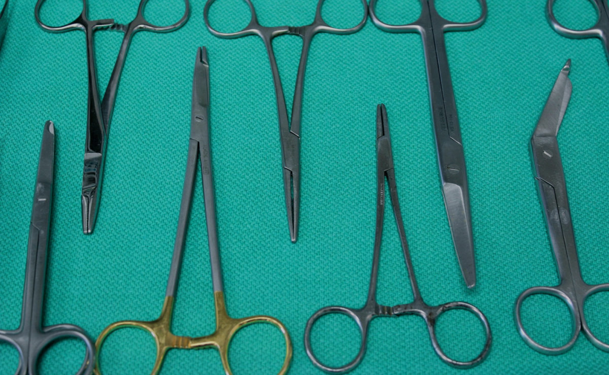 Veterinary Surgical instruments to represent Surgical services at Streetsville Animal Hospital